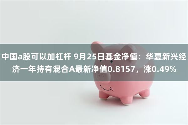 中国a股可以加杠杆 9月25日基金净值：华夏新兴经济一年持有混合A最新净值0.8157，涨0.49%