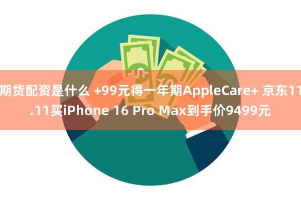 期货配资是什么 +99元得一年期AppleCare+ 京东11.11买iPhone 16 Pro Max到手价9499元