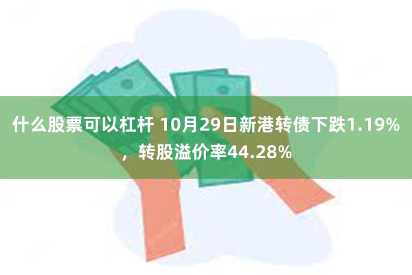 什么股票可以杠杆 10月29日新港转债下跌1.19%，转股溢价率44.28%